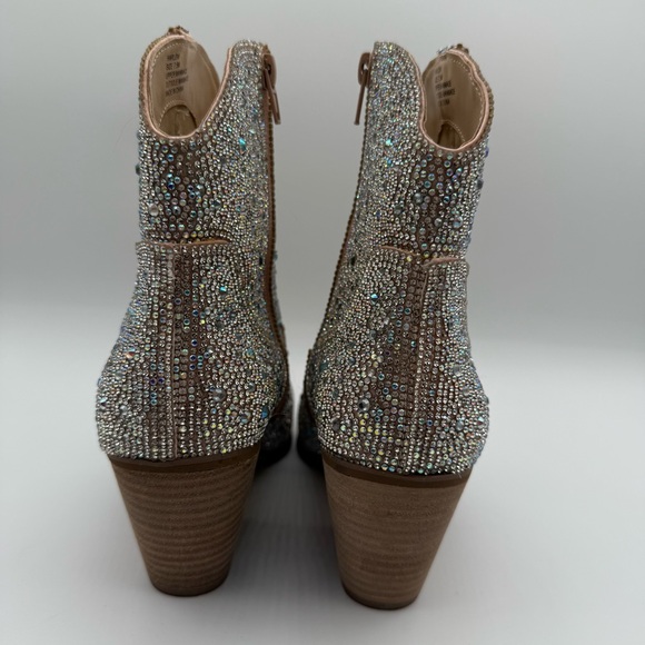 Matisse Harlow Sparkly Rhinestone Western Ankle Crystal Cowgirl Booties Size 7.5 - Picture 6 of 16